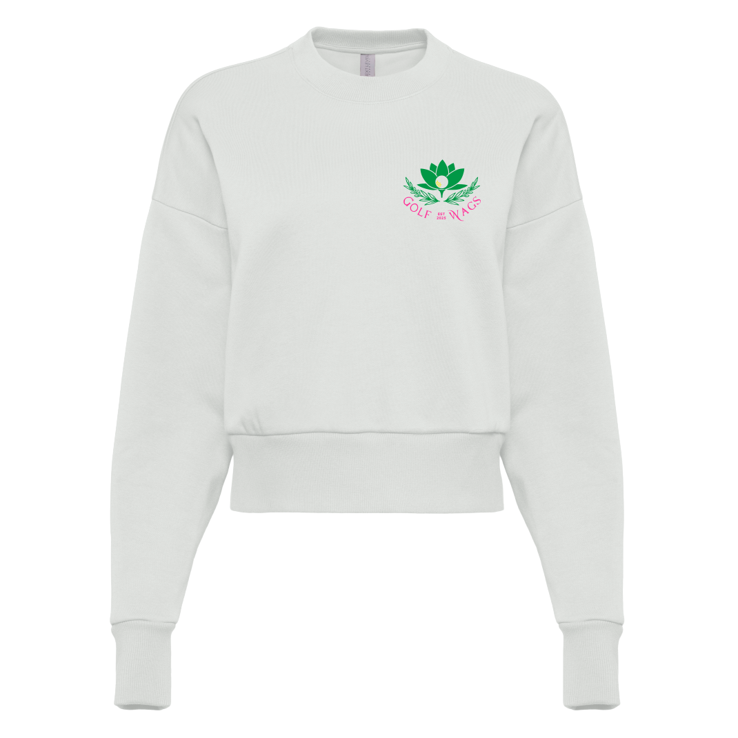 Masters Edition Cropped Sweater in Bone