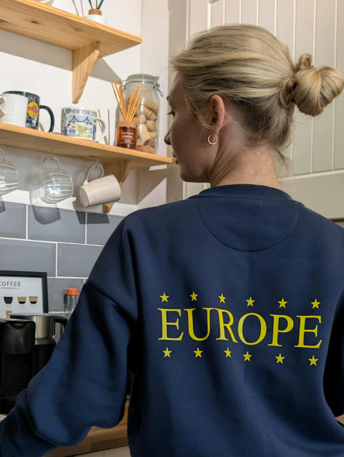 Limited edition Team Europe Navy cropped sweater