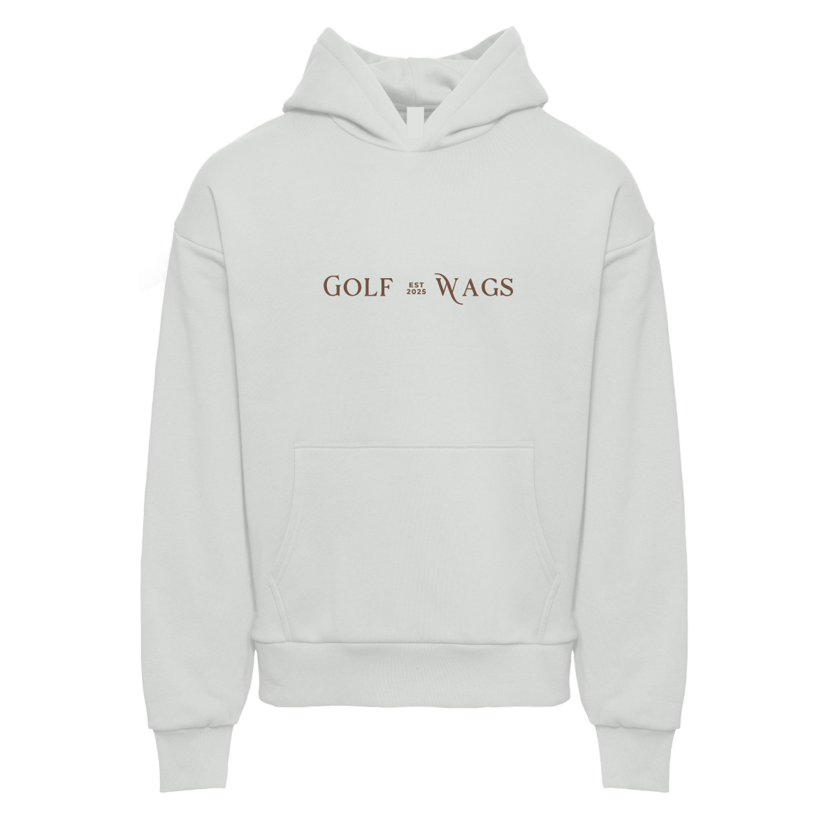 Oversized text hoodie in Bone