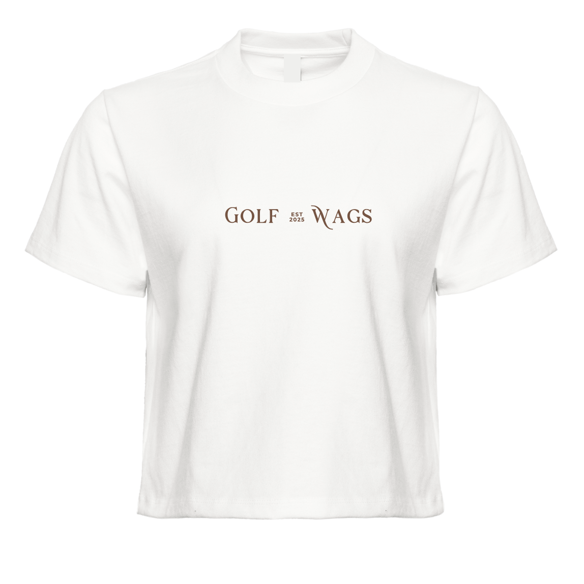 Cropped Oversized text design T-Shirt in White
