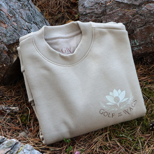 Oversized sweater in Tan