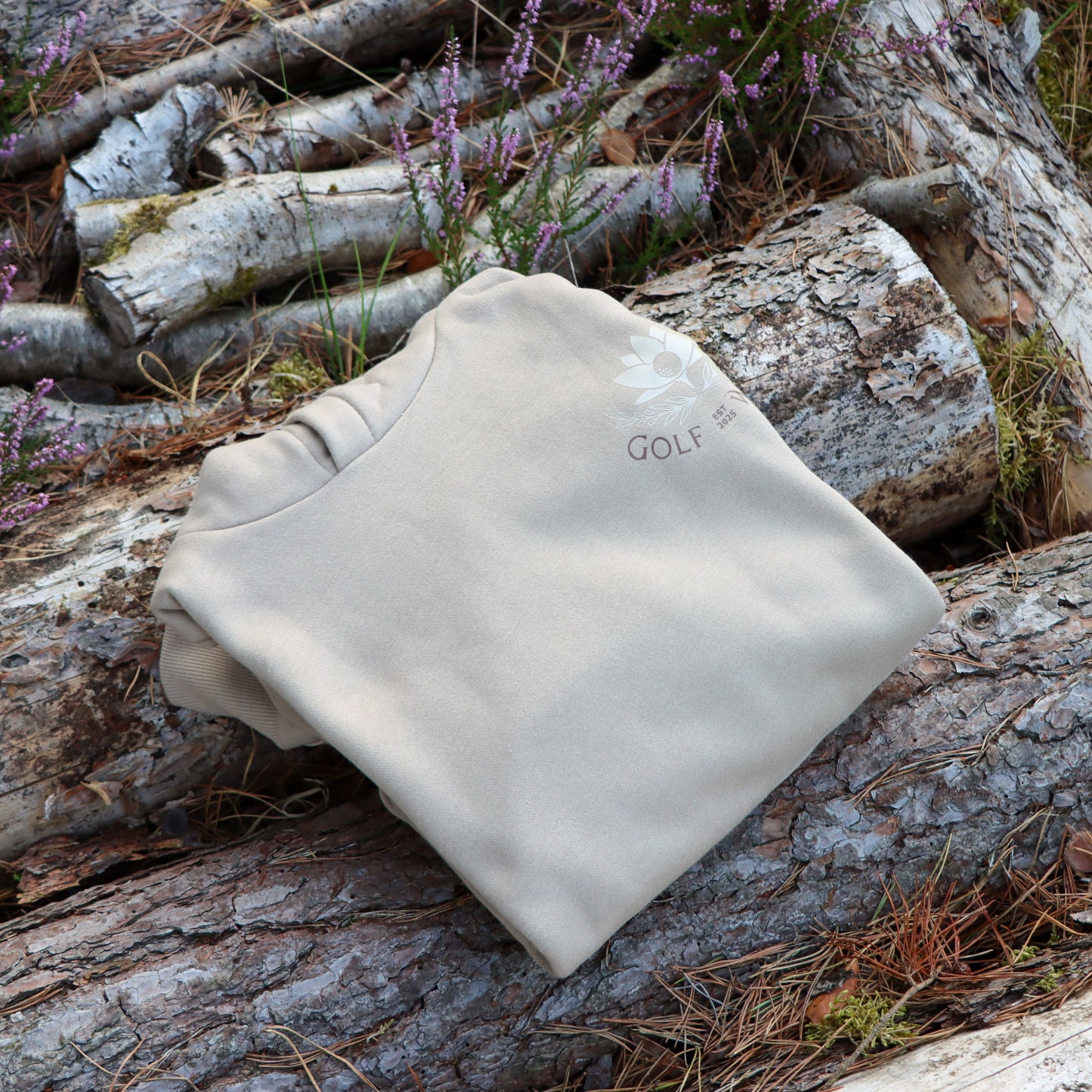 Oversized hoodie in Tan