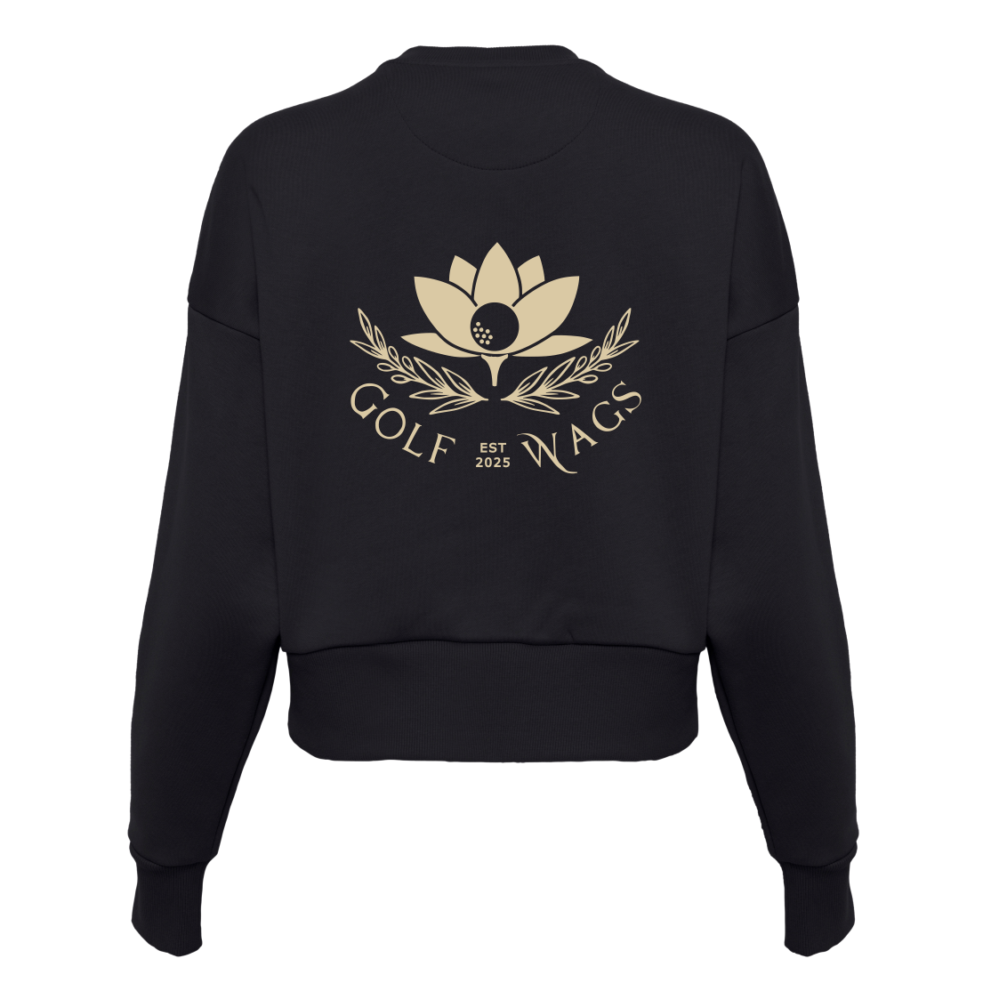 lost him to golf cropped sweater in Black