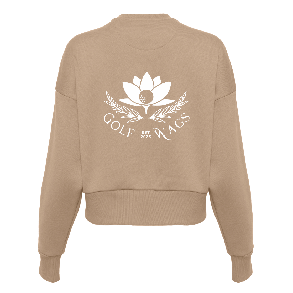 lost him to golf cropped sweater in Tan