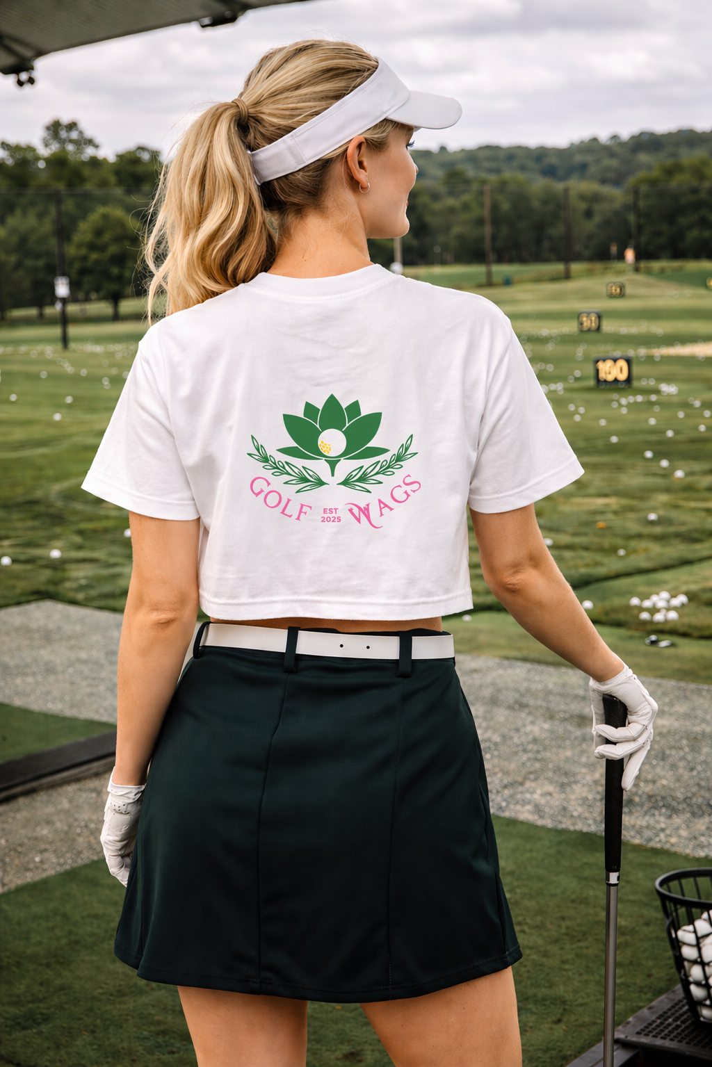 Masters Edition Cropped Tee in White